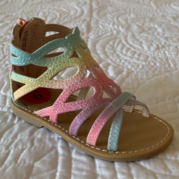 πβ€οΈHPβ€οΈπ CYNTHIA ROWLEY Little Girl's Sandals, Multicolor, Size: 6 - Picture 2 of 5